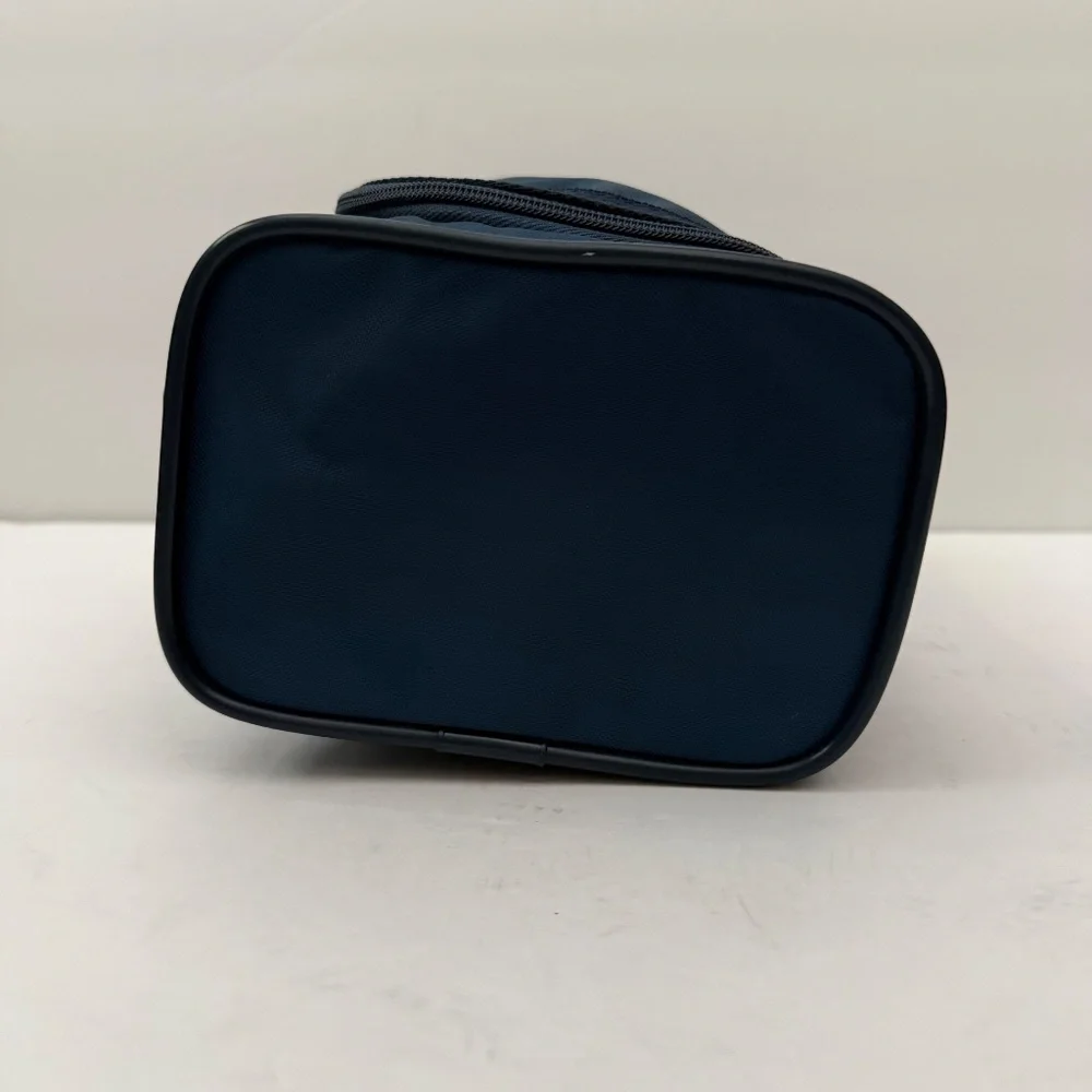 Vintage Emilio Pucci 1970's Nylon Cosmetic Toiletry‎ Travel Bag Blue Yellow